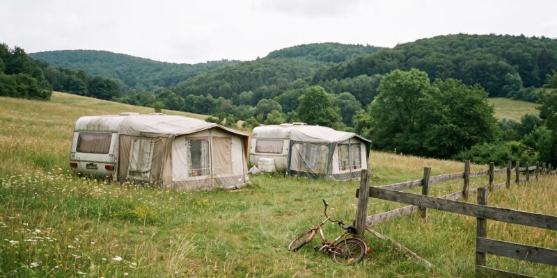 Idyllischer Campingplatz im Wienerwald