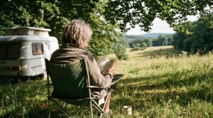Stiller Rückzugsort im Camping Paradise Garden im Wiener Wald
