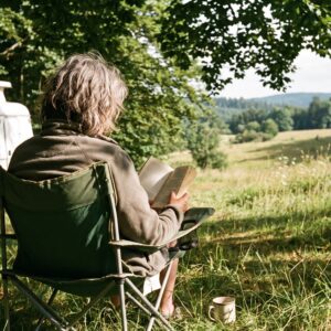 Stiller Rückzugsort im Camping Paradise Garden im Wiener Wald