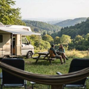 Illustration for Campingplatz bei Wien für Wohnmobile: 30 km, und der Kopf ist leer