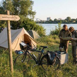Illustration for Camping Wien Neue Donau: Warum ich Radler und Pilger 30 km weiter schicke