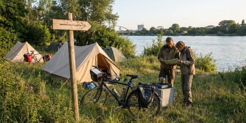 Illustration for Camping Wien Neue Donau: Warum ich Radler und Pilger 30 km weiter schicke