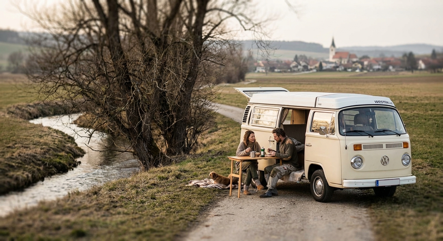 Illustration for Campervan-Abenteuer Niederösterreich: So klappt die Auszeit 30 km vor Wien