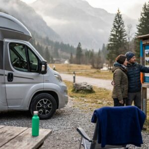 Illustration for Stellplatz für große Wohnmobile in Österreich: So findest du den passenden Platz
